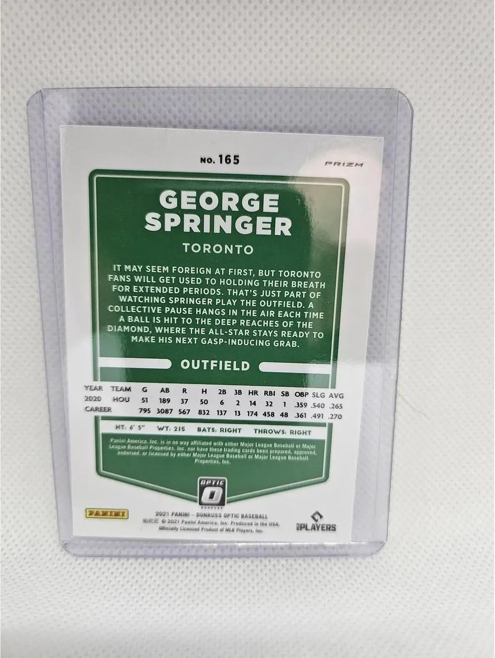 Panini george springer